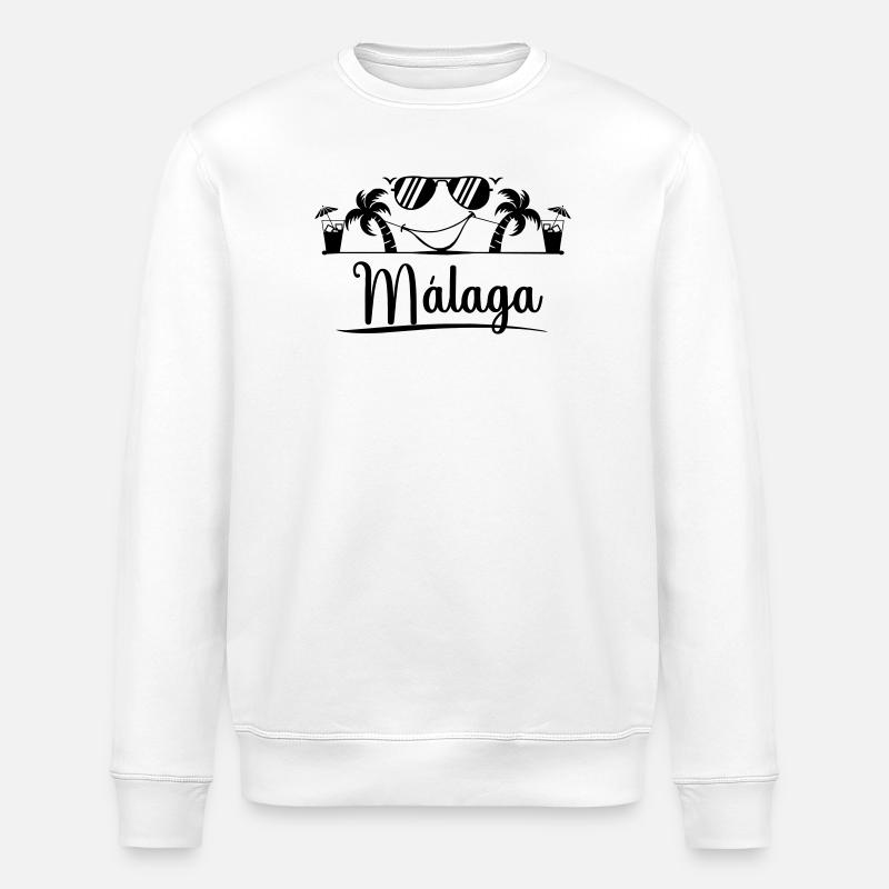 Malaga - Sweat bio ROLLER Stanley/Stella Unisexe - blanc
