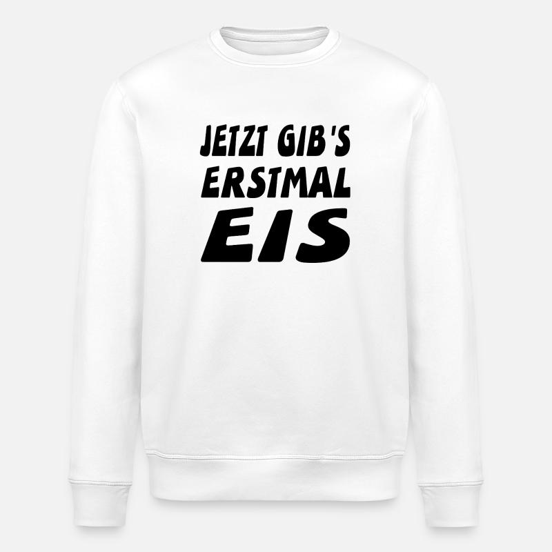 Glace - Sweat bio ROLLER Stanley/Stella Unisexe - blanc