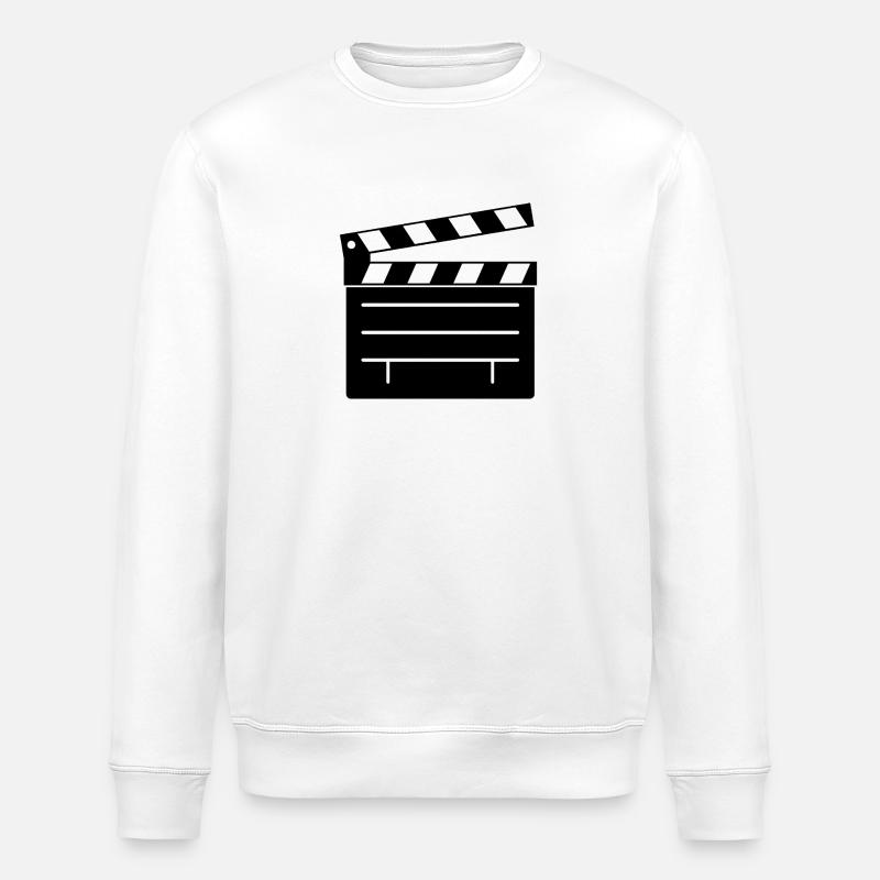 Clapperboard - Stanley/Stella ROLLER Unisex Organic Sweatshirt - white