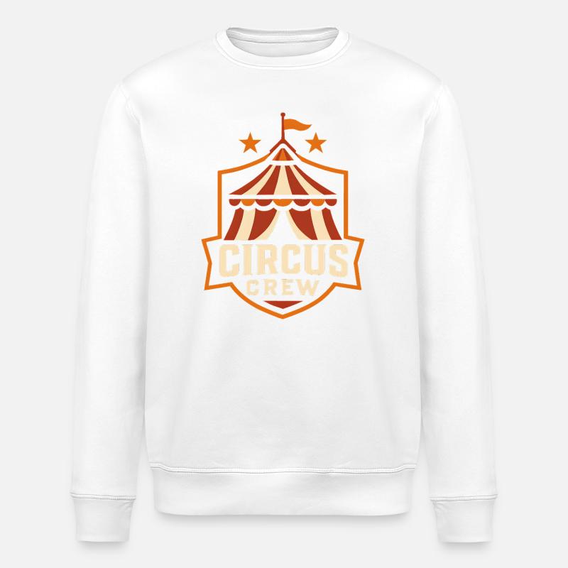 Zirkuscrew Lustiger Kinderzirkus - Stanley/Stella Unisex Bio-Sweatshirt ROLLER - Weiß