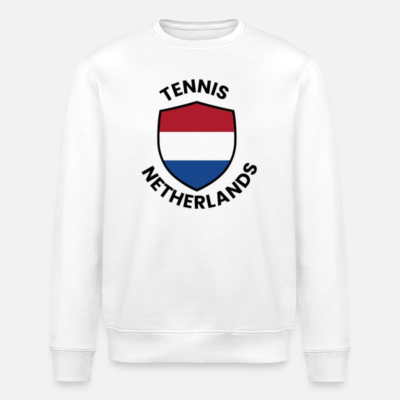 Tennis Netherlands Shield - Stanley/Stella Unisex Bio-Sweatshirt ROLLER - Weiß