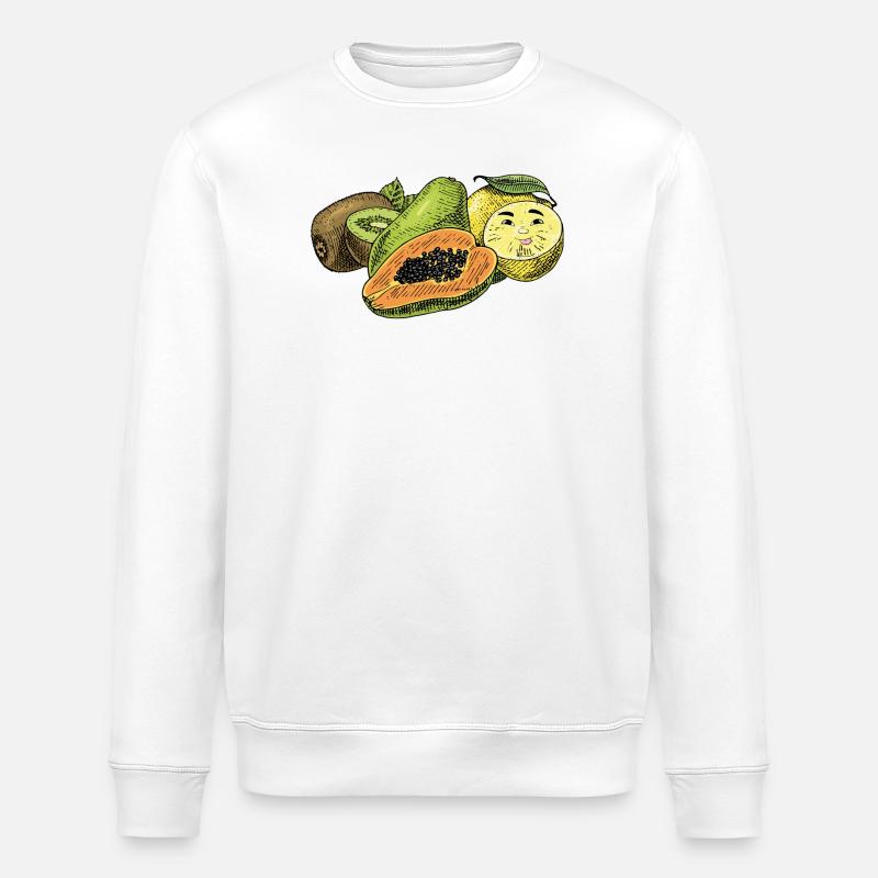  Früchte Obst - Stanley/Stella Unisex Bio-Sweatshirt ROLLER - Weiß