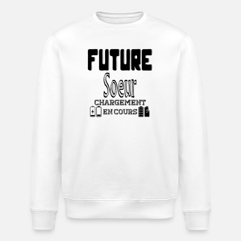 Future Soeur Chargement En Cours - Sweat bio ROLLER Stanley/Stella Unisexe - blanc