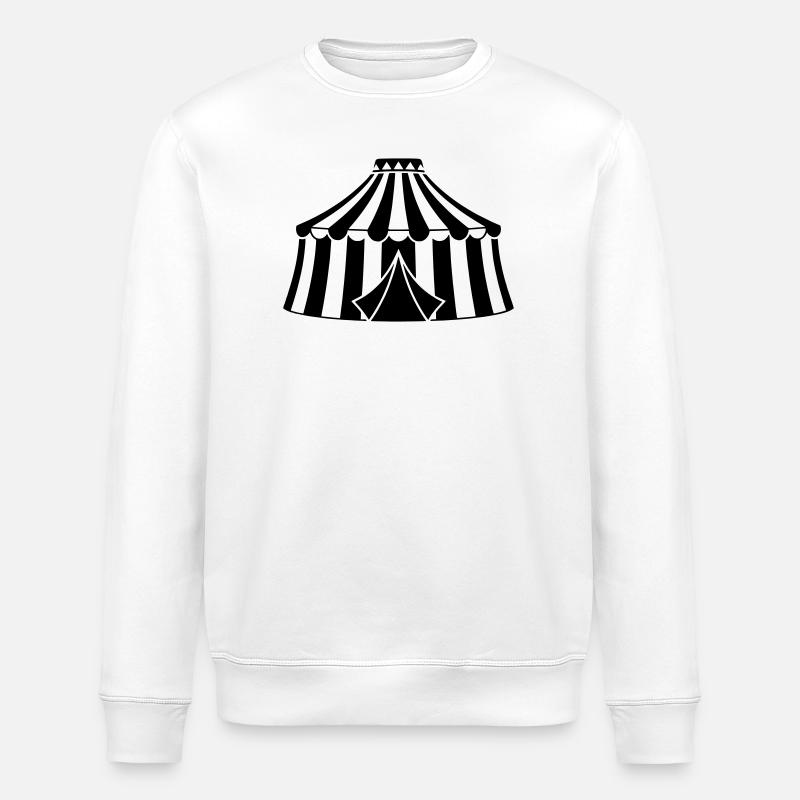 Cirque Chapiteau Silhouette du Cirque - Sweat bio ROLLER Stanley/Stella Unisexe - blanc