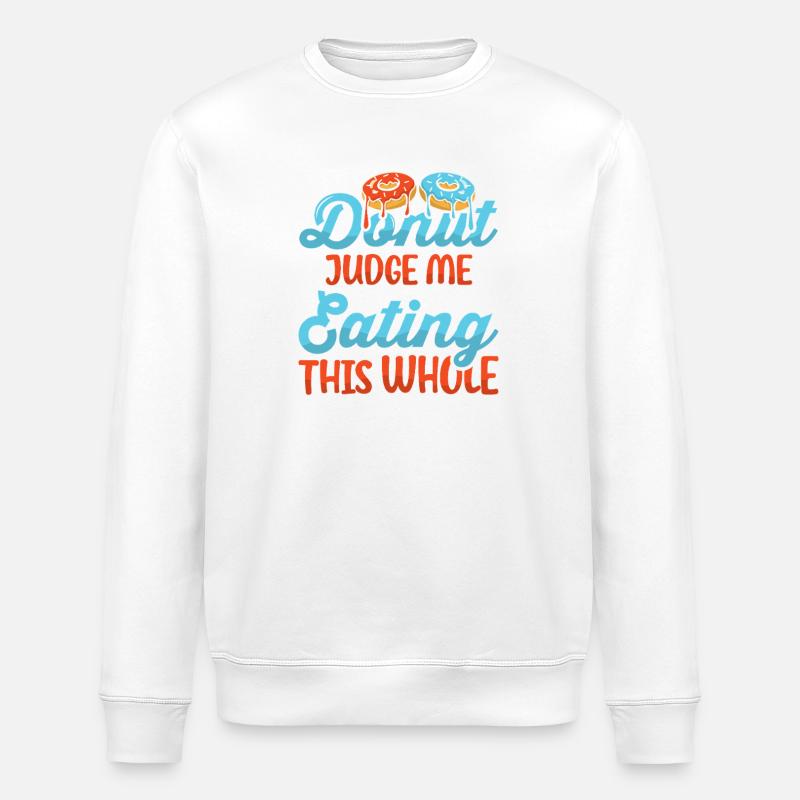 Restauration rapide en donuts - Sweat bio ROLLER Stanley/Stella Unisexe - blanc