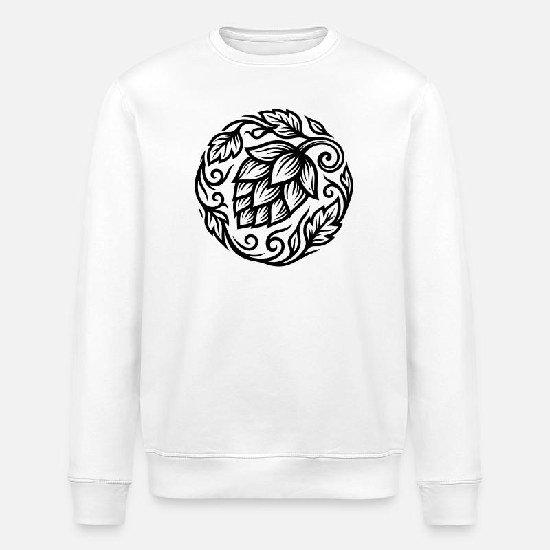 Hops Symbol Brewery - Stanley/Stella ROLLER Unisex Organic Sweatshirt - white