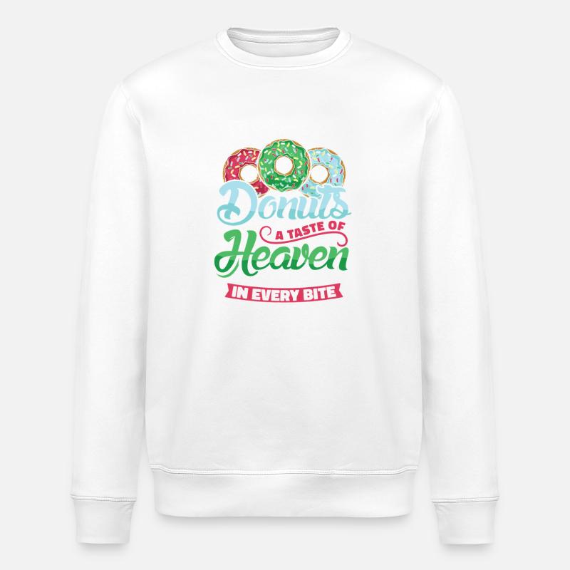 Restauration rapide en donuts - Sweat bio ROLLER Stanley/Stella Unisexe - blanc