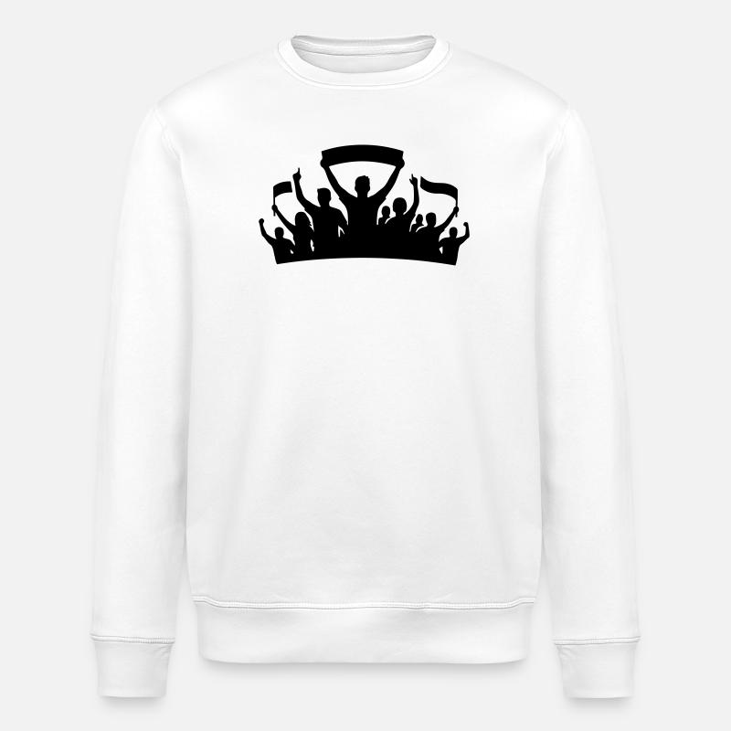 Fans Group Silhouette - Stanley/Stella ROLLER Unisex Organic Sweatshirt - white