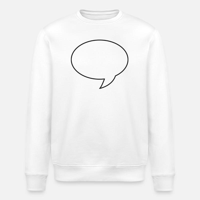 Chatblase - Stanley/Stella Unisex Bio-Sweatshirt ROLLER - Weiß