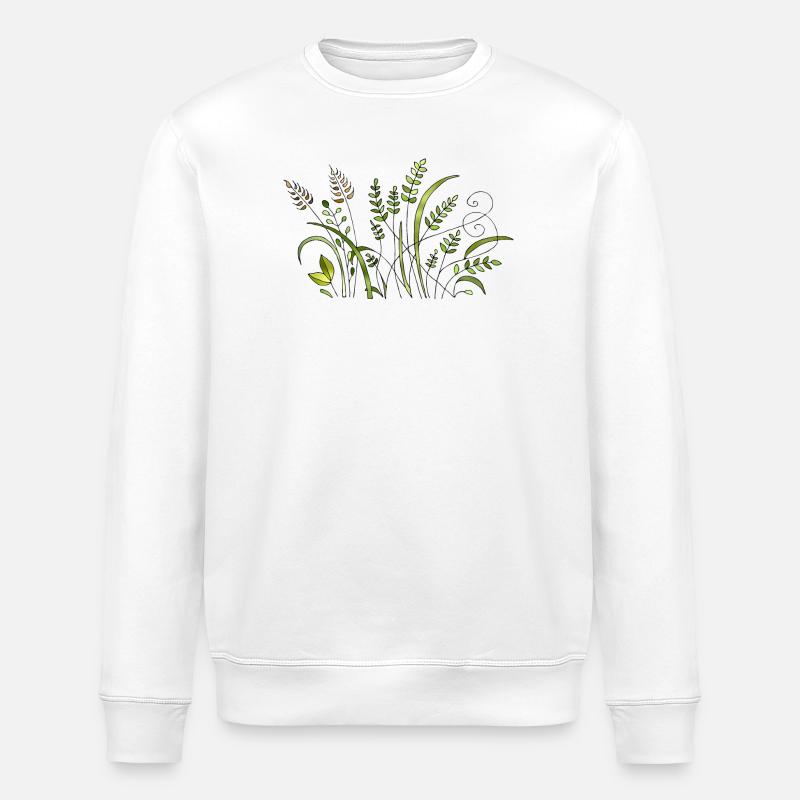 Blumen - Stanley/Stella Unisex Bio-Sweatshirt ROLLER - Weiß