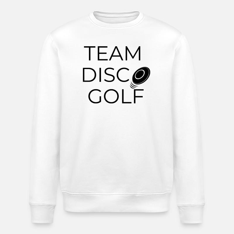 Team Disco Golf - Design mit Scheibe - Stanley/Stella Unisex Bio-Sweatshirt ROLLER - Weiß