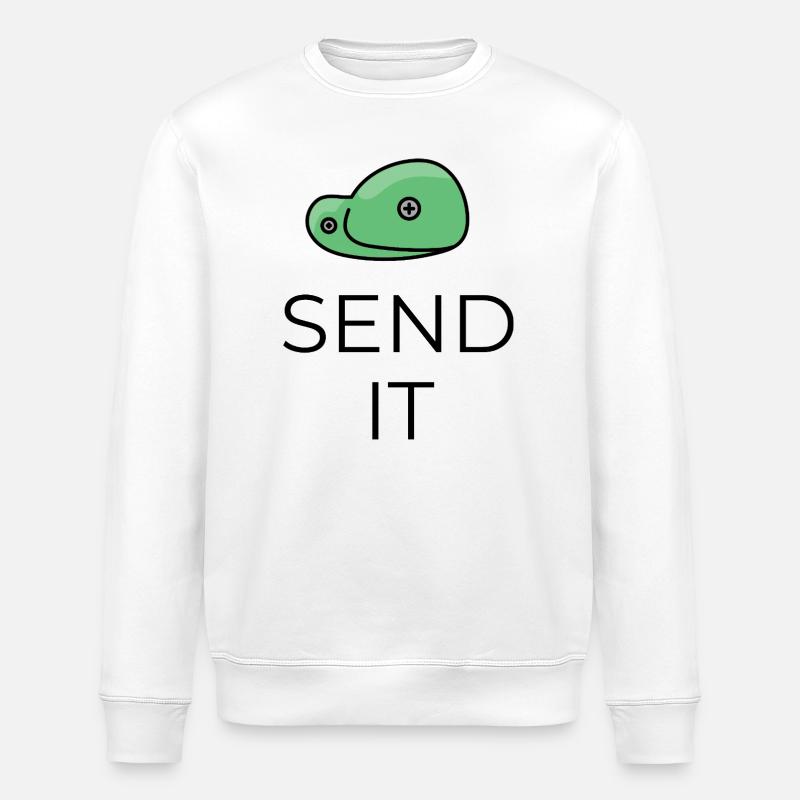 Envoyez-le - Boulder Design - Sweat bio ROLLER Stanley/Stella Unisexe - blanc