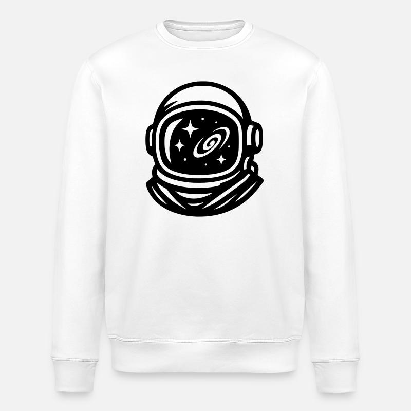 Astronaut - Stanley/Stella ROLLER Unisex Organic Sweatshirt - white