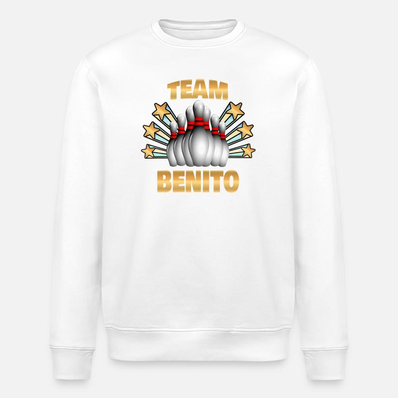 Geschenk für Benito - Stanley/Stella Unisex Bio-Sweatshirt ROLLER - Weiß