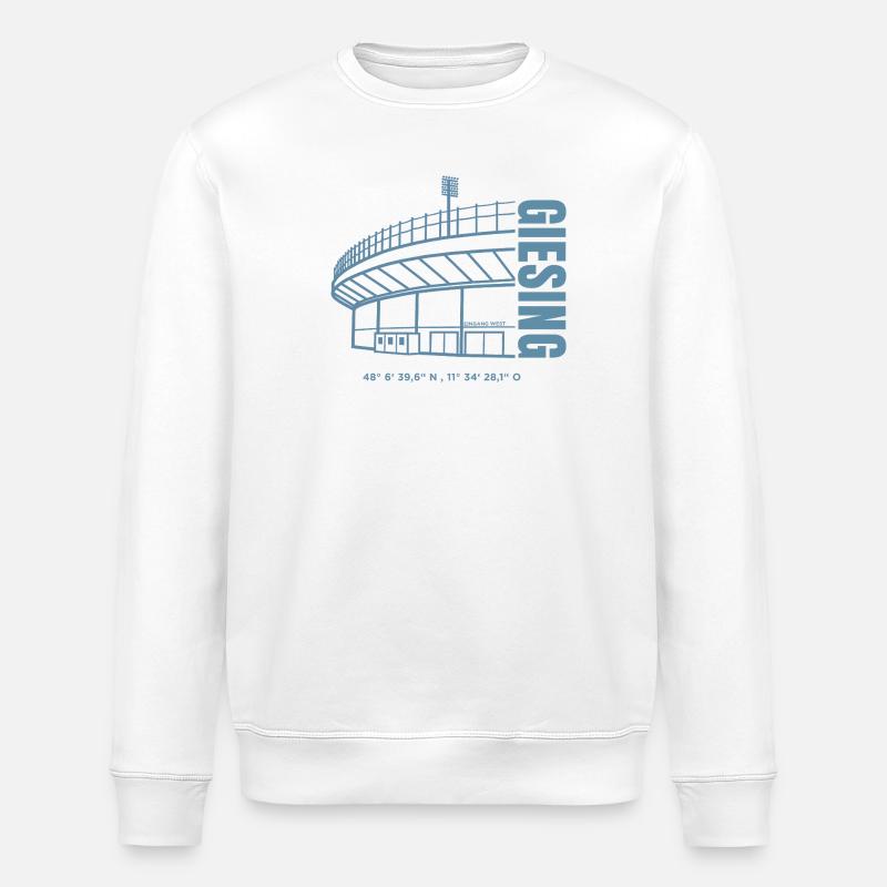 Stadion Print Grünwalder - Stanley/Stella Unisex Bio-Sweatshirt ROLLER - Weiß