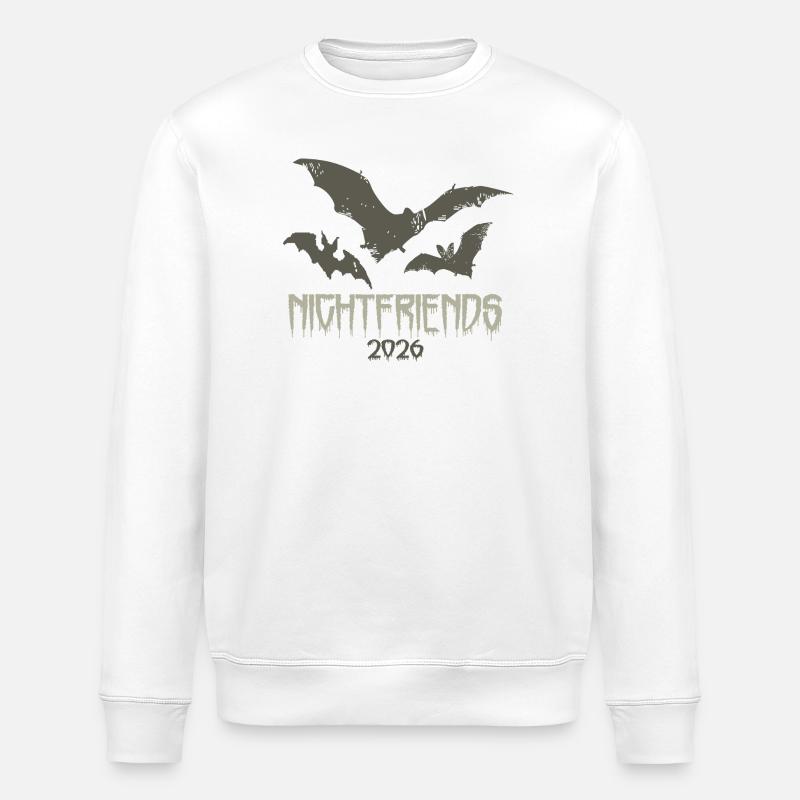 Nightfreands - Stanley/Stella Unisex Bio-Sweatshirt ROLLER - Weiß