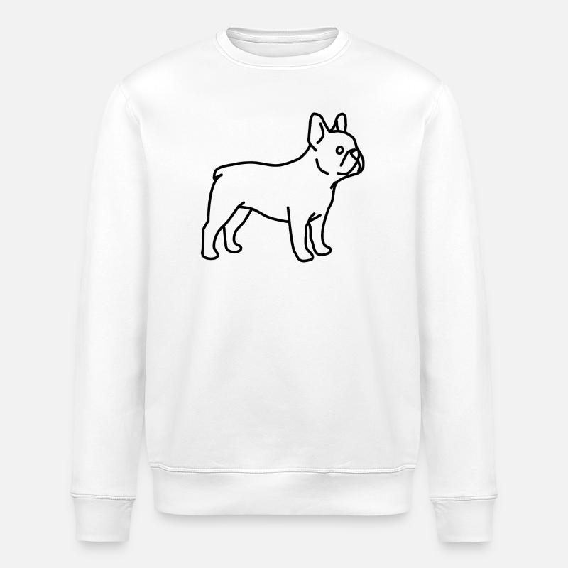 Bouledogue français - Sweat bio ROLLER Stanley/Stella Unisexe - blanc