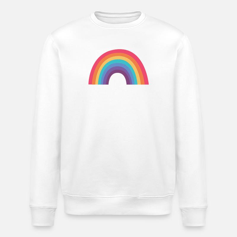 Arches arc-en-ciel - Sweat bio ROLLER Stanley/Stella Unisexe - blanc