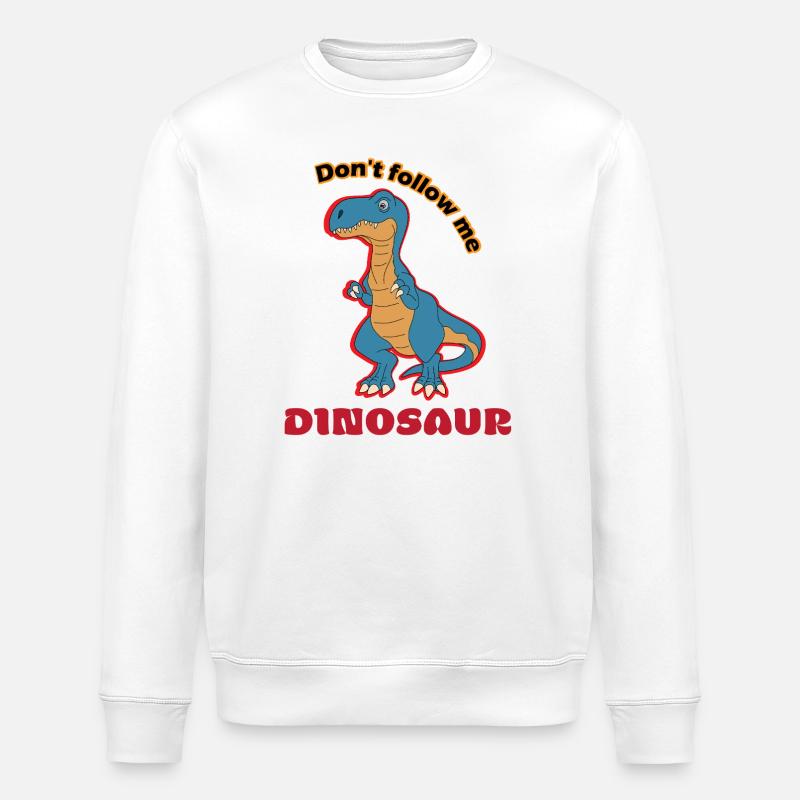 Ne suivez pas Dino Spruch - Sweat bio ROLLER Stanley/Stella Unisexe - blanc