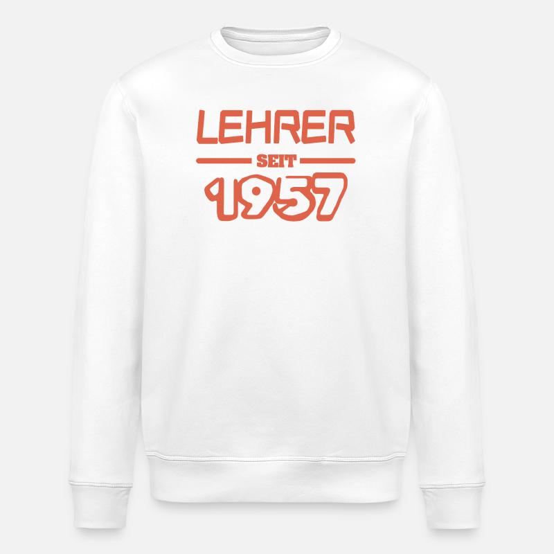 Lehrerin 1957 - Stanley/Stella Unisex Bio-Sweatshirt ROLLER - Weiß