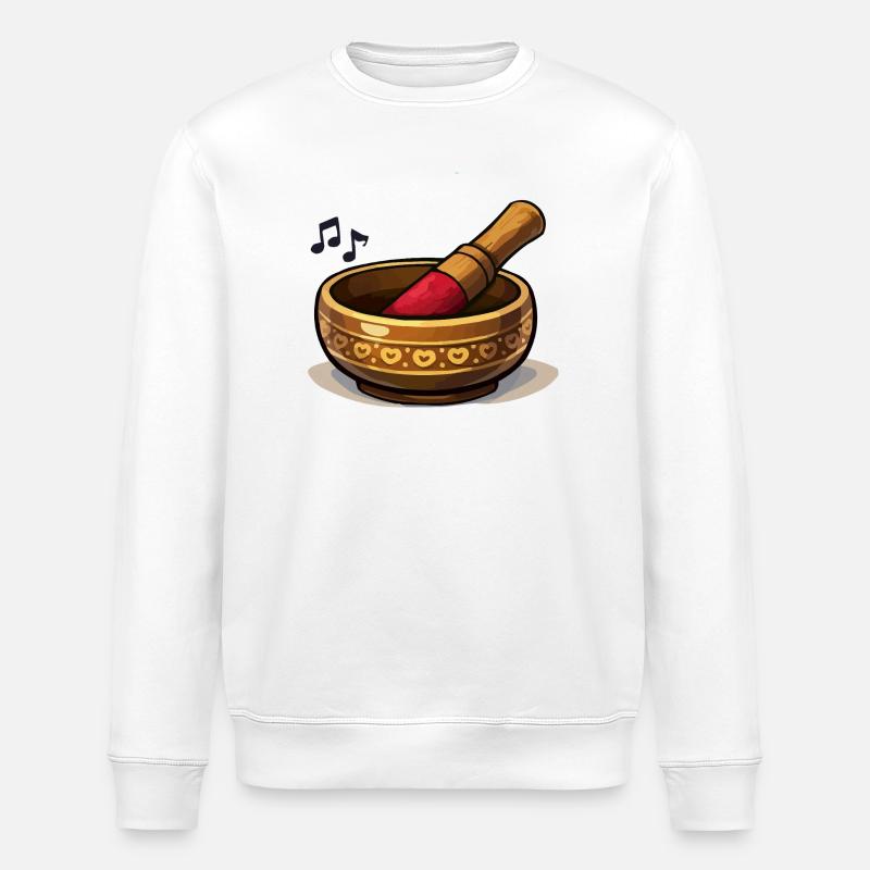 Heart Mortar Kitchen Magic - Stanley/Stella ROLLER Unisex Organic Sweatshirt - white