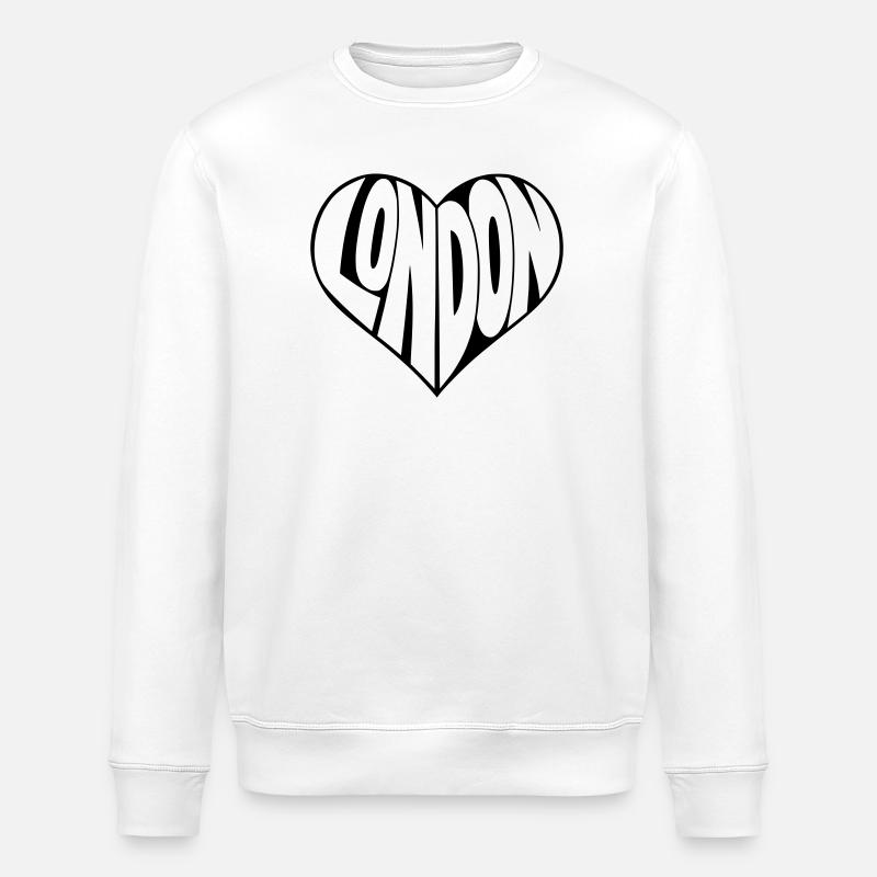 London Herzdesign - Stanley/Stella Unisex Bio-Sweatshirt ROLLER - Weiß