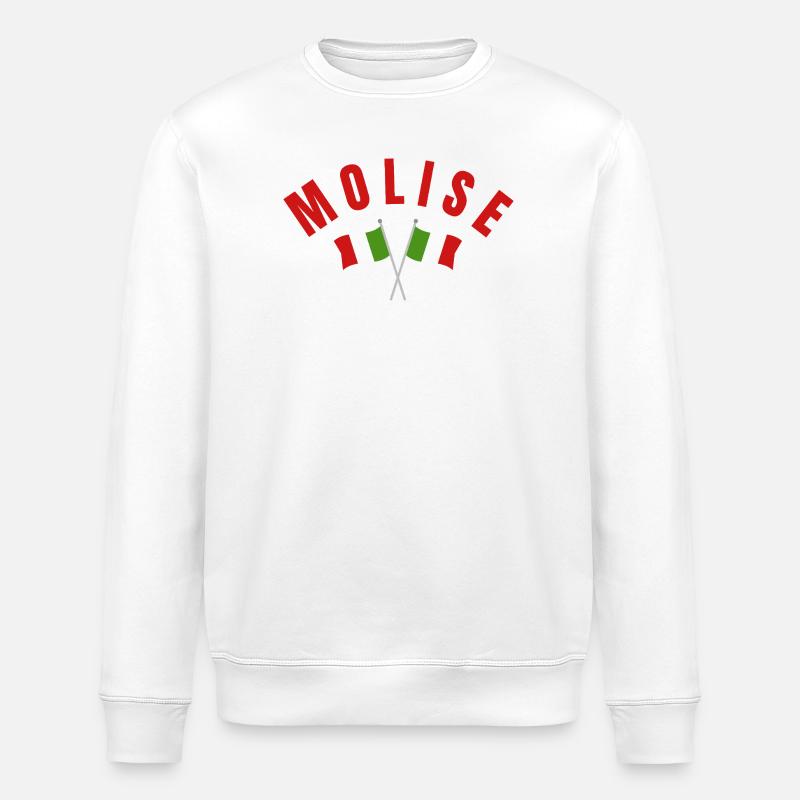 Molise a traversé les drapeaux italiens - Sweat bio ROLLER Stanley/Stella Unisexe - blanc