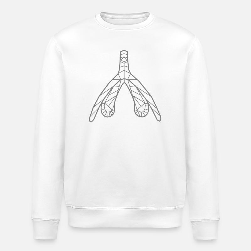 Klitoris_grau - Stanley/Stella Unisex Bio-Sweatshirt ROLLER - Weiß