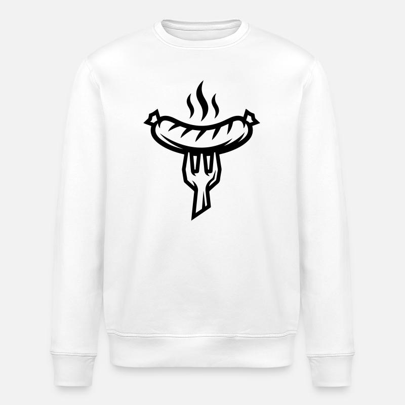 Wurst Bratwurst - Stanley/Stella Unisex Bio-Sweatshirt ROLLER - Weiß