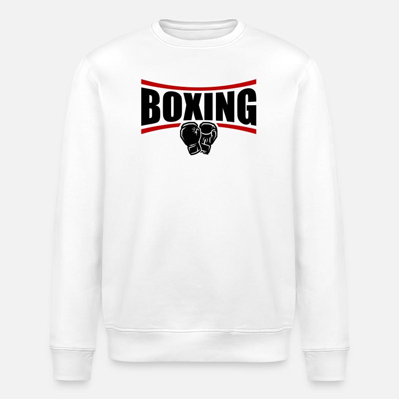 Boxing Boxes - Stanley/Stella ROLLER Unisex Organic Sweatshirt - white