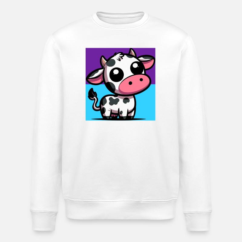 vache - Sweat bio ROLLER Stanley/Stella Unisexe - blanc