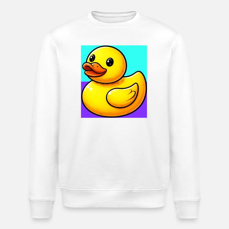 Duckling Duck Duck Duck - Stanley/Stella ROLLER Unisex Organic Sweatshirt - white