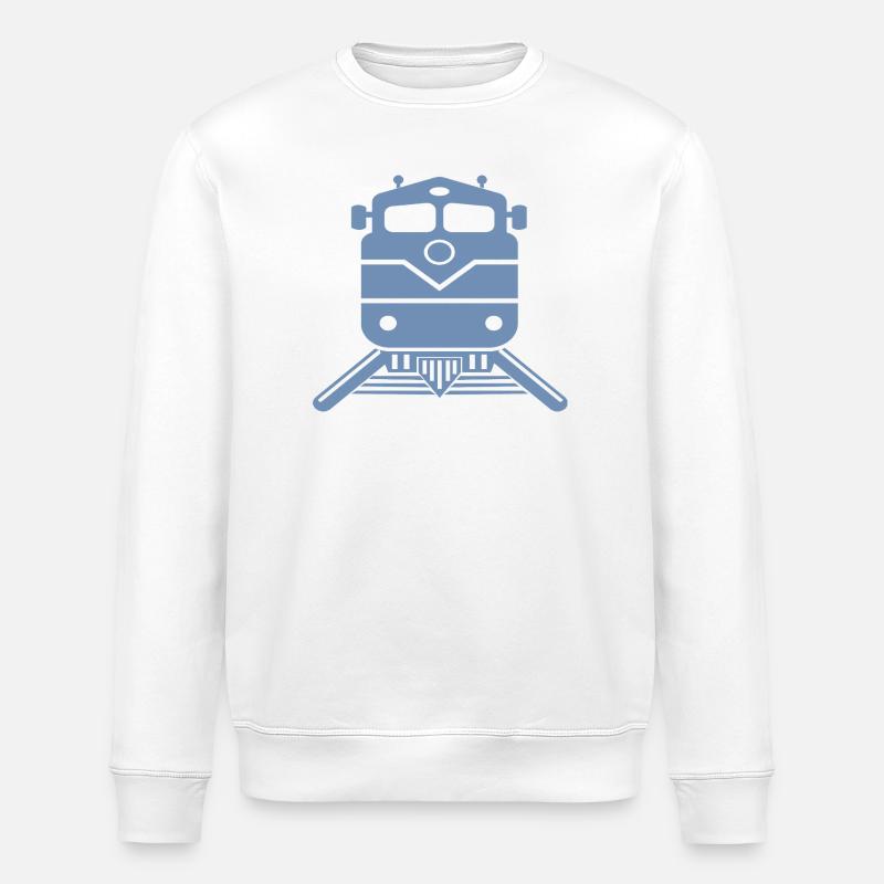 Train Locomotive Express Train Trainspotting - Sweat bio ROLLER Stanley/Stella Unisexe - blanc