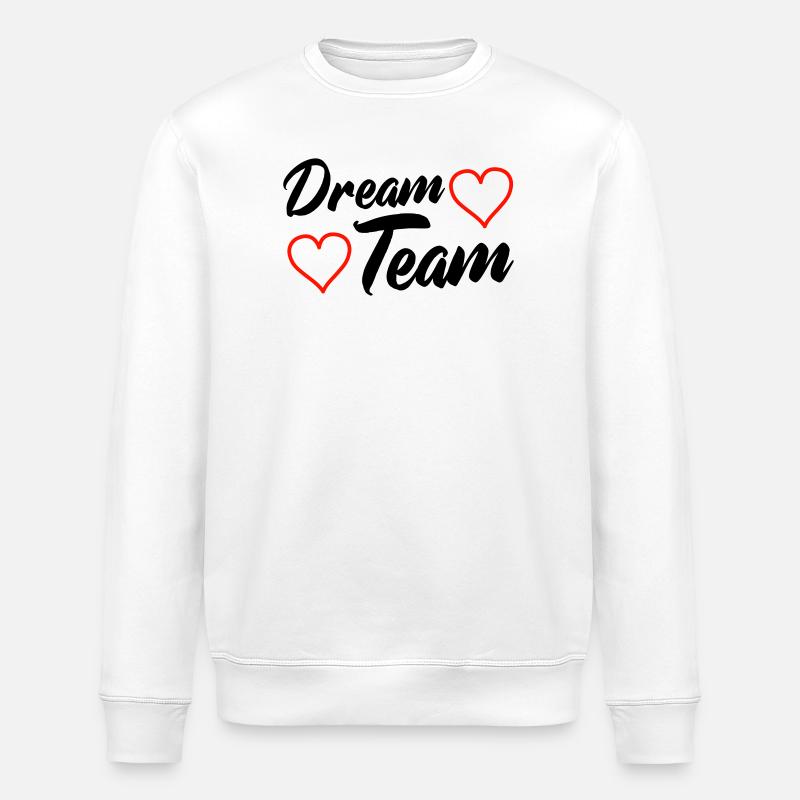 Dream Team - Stanley/Stella Unisex Bio-Sweatshirt ROLLER - Weiß