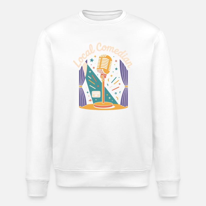 Lokaler Comedian - Stanley/Stella Unisex Bio-Sweatshirt ROLLER - Weiß