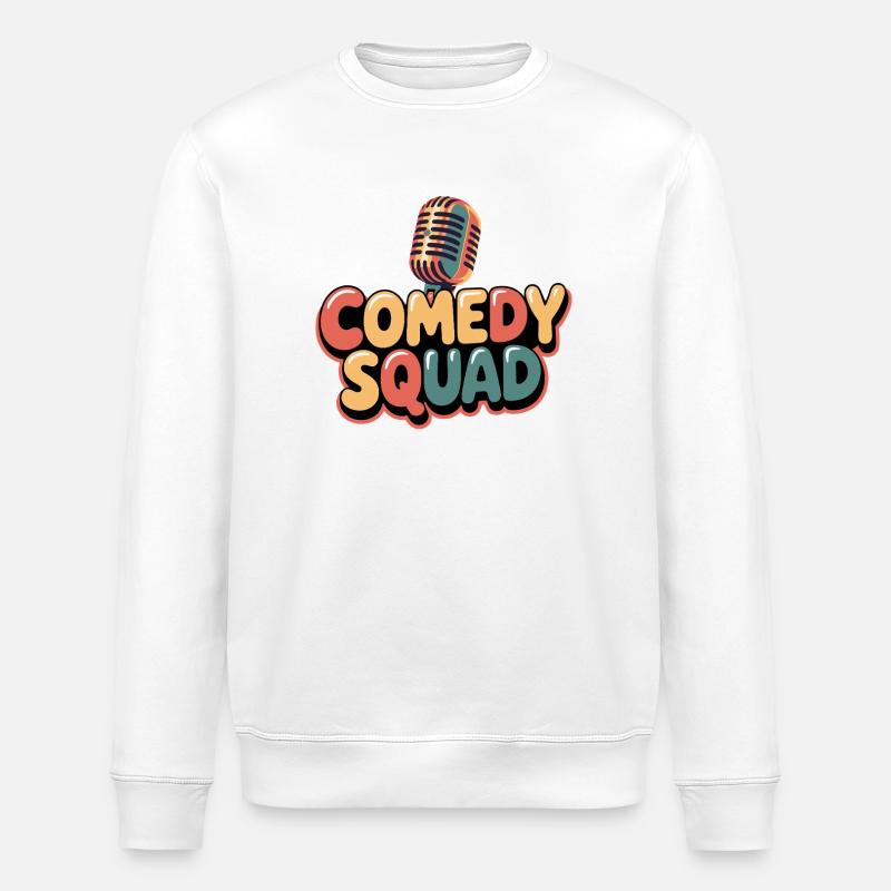 Comedy-Truppe - Stanley/Stella Unisex Bio-Sweatshirt ROLLER - Weiß