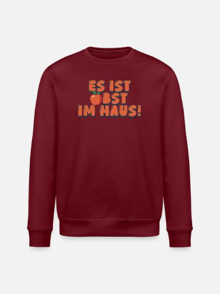 Es ist Obst im Haus - Stanley/Stella Unisex Bio-Sweatshirt ROLLER - Weiß