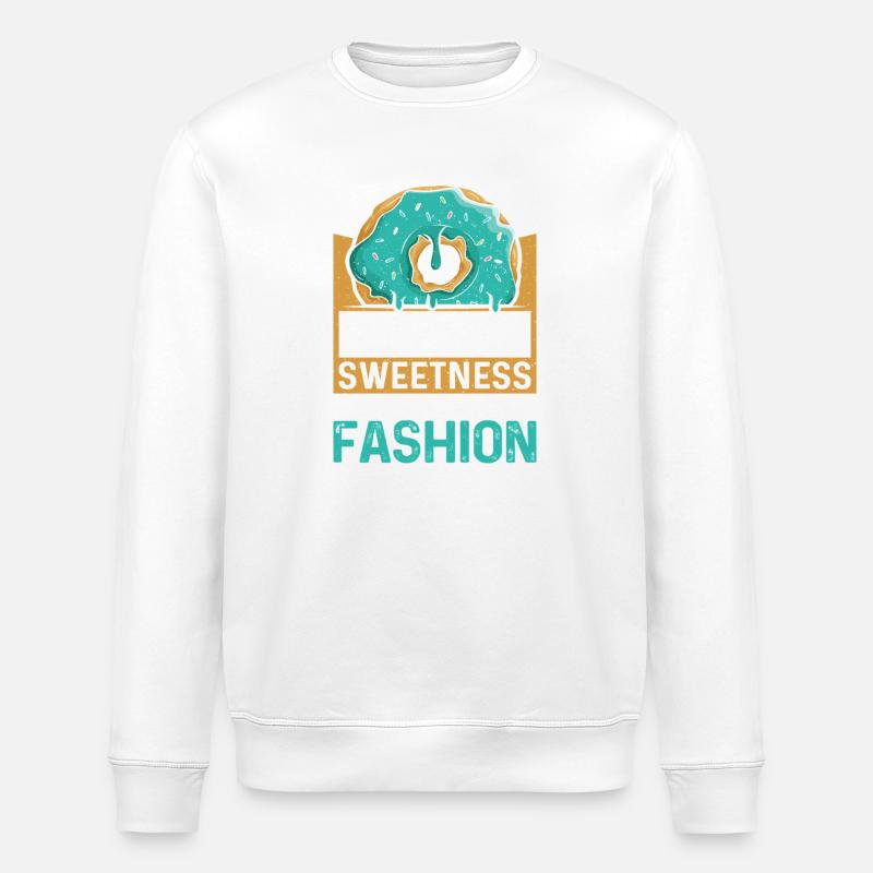 Donut Fastfood - Stanley/Stella Unisex Bio-Sweatshirt ROLLER - Weiß