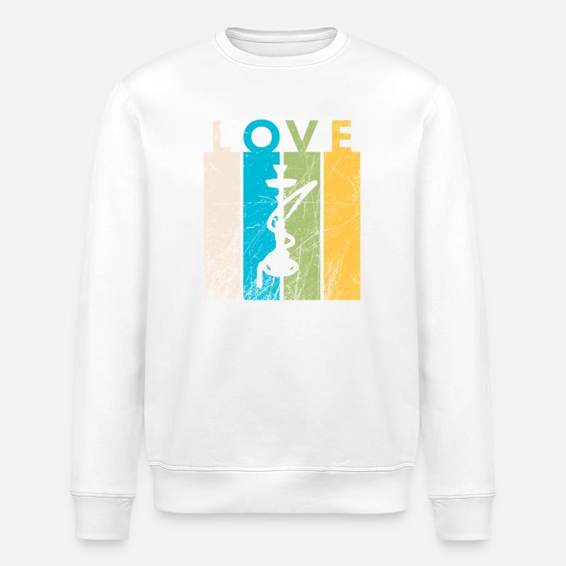Amour Narguilé / Narguilé - Sweat bio ROLLER Stanley/Stella Unisexe - blanc