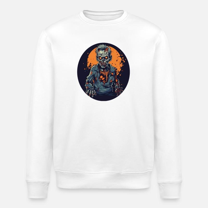 Halloween - Zombie - Horreur - Sorcière - Sweat bio ROLLER Stanley/Stella Unisexe - blanc