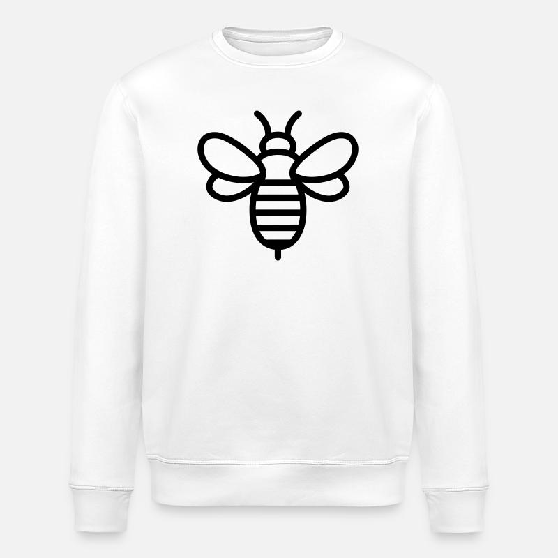 bee - Stanley/Stella ROLLER Unisex Organic Sweatshirt - white