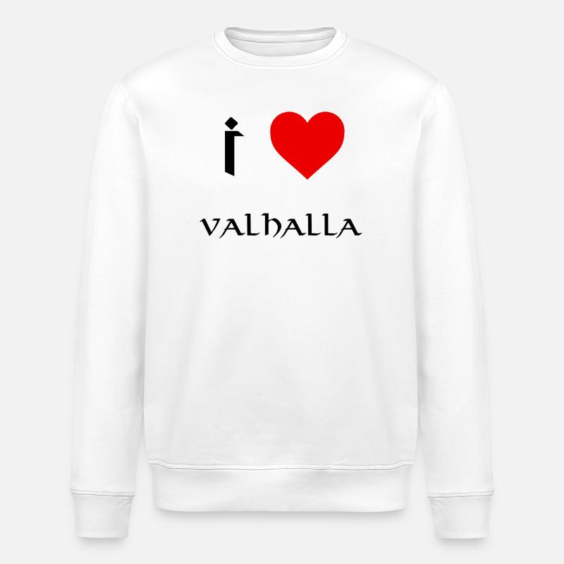 Ich liebe Valhalla - Stanley/Stella Unisex Bio-Sweatshirt ROLLER - Weiß