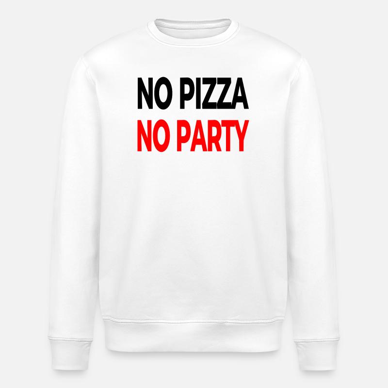 Pizza - Stanley/Stella ROLLER Unisex Organic Sweatshirt - white