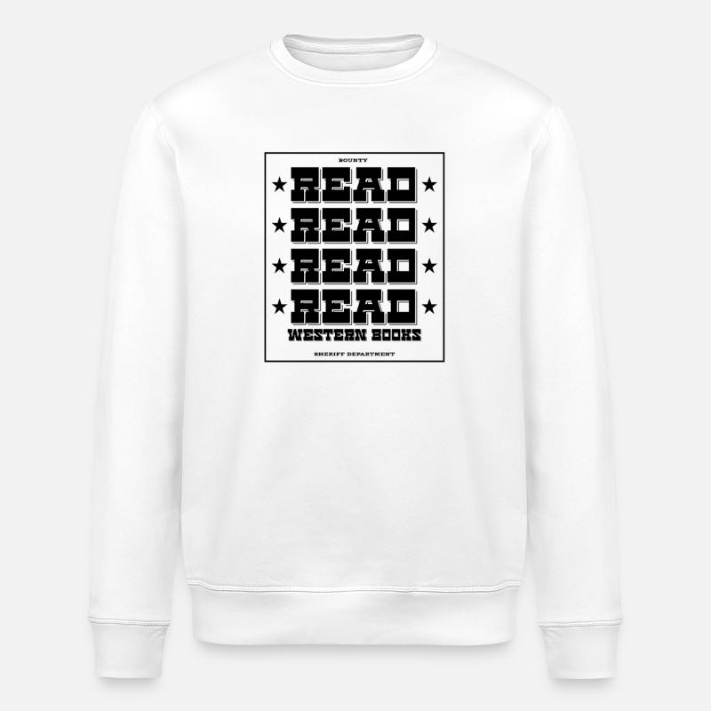 Read Design - Western Look - Stanley/Stella Unisex Bio-Sweatshirt ROLLER - Weiß