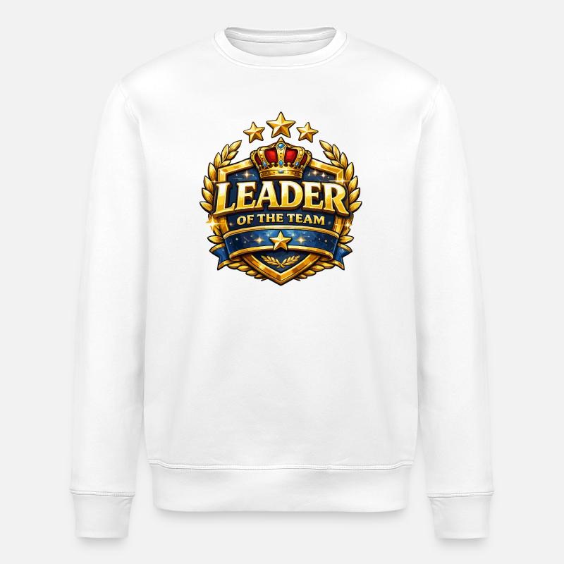 Chef de l’équipe Crown Badge - Sweat bio ROLLER Stanley/Stella Unisexe - blanc