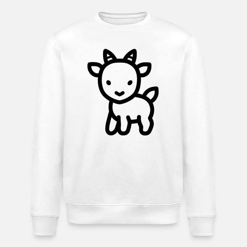 Ziege - Stanley/Stella Unisex Bio-Sweatshirt ROLLER - Weiß