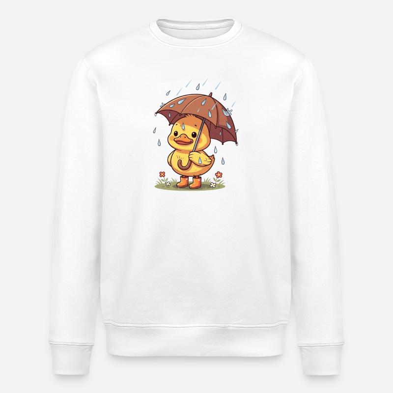 Canetons Cadeaux caneton Design Mignon Enfant - Sweat bio ROLLER Stanley/Stella Unisexe - blanc