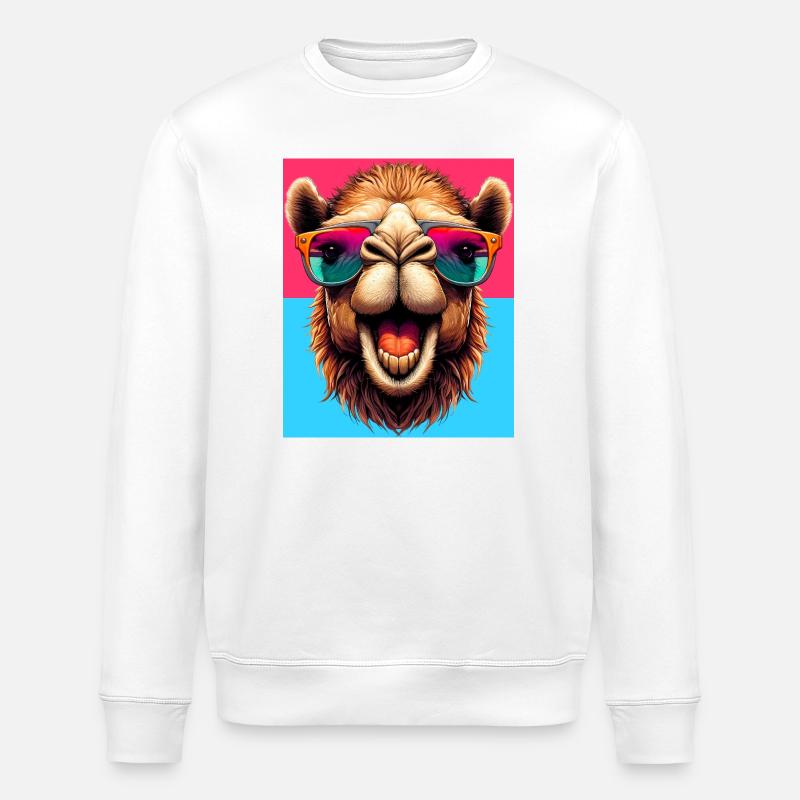 camel - Stanley/Stella ROLLER Unisex Organic Sweatshirt - white