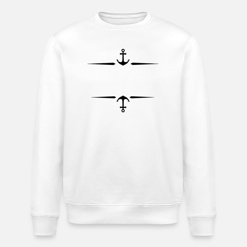 Anker symbol - Stanley/Stella Unisex Bio-Sweatshirt ROLLER - Weiß