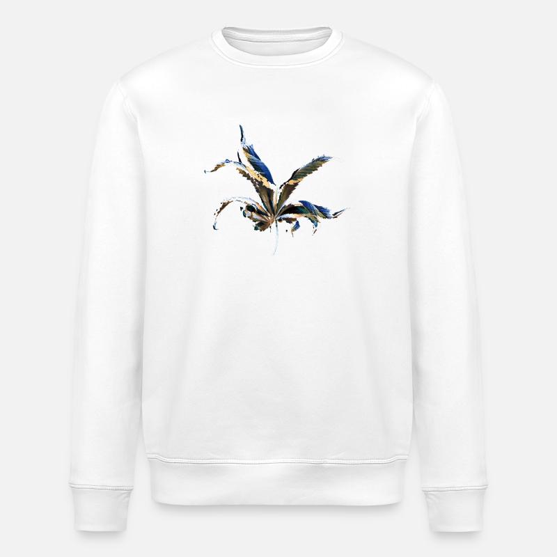 Leaf layers - Stanley/Stella ROLLER Unisex Organic Sweatshirt - white